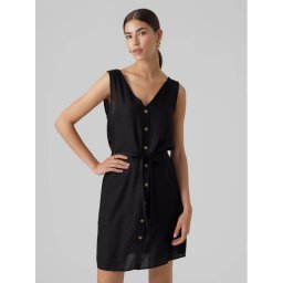 Vero Moda Nyári ruha Bumpy 10286519 Fekete Regular Fit