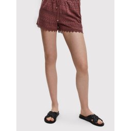 Vero Moda Szövet rövidnadrág Honey 10190155 Bordó Regular Fit