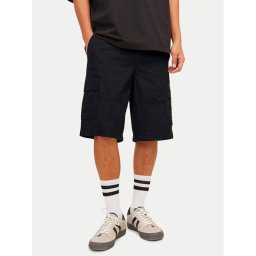 Jack&Jones Szövet rövidnadrág Jpstcole 12253222 Fekete Loose Fit