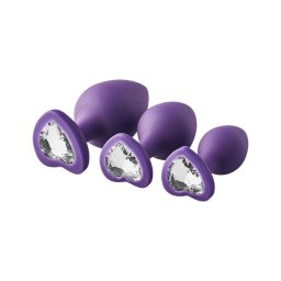 Flirts anal training kit - anál plug szett (3db) - lila