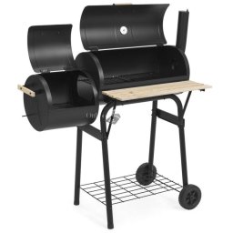 2in1 faszenes BBQ grill és smoker
