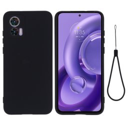 RUBBER Motorola Edge 30 Neo fekete védőburkolat