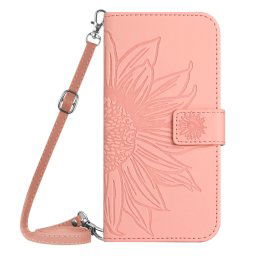 ART SUN FLOWER Pénztárca tok szíjjal Motorola Moto G14 rózsaszín