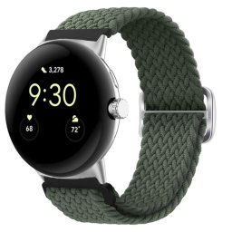 FONÁSOS Nylon szíj a Google Pixel Watch / Pixel Watch 2 , sötétzöld