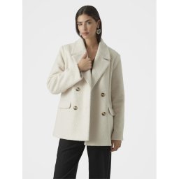 Vero Moda Átmeneti kabát Sally 10298587 Ekru Regular Fit