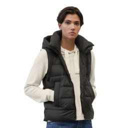 Marc O'Polo Mellény B01 0851 72003 Fekete Regular Fit