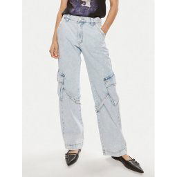 One Teaspoon Farmer Luna 26256 Kék Relaxed Fit
