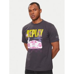 Replay Póló M6810.000.22662 Fekete Regular Fit