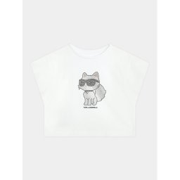 Karl Lagerfeld Kids Blúz Z30113 M Fehér Regular Fit