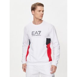 EA7 Emporio Armani Pulóver 3DPM14 PJLIZ 1100 Fehér Regular Fit