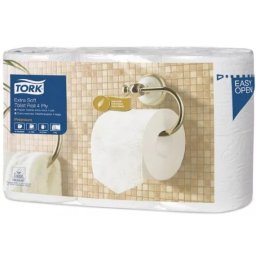 Tork Extra Soft kis tekercses toalettpapír - 4 rétegű, 150 lap/tek, 7 csomag/krt, T4