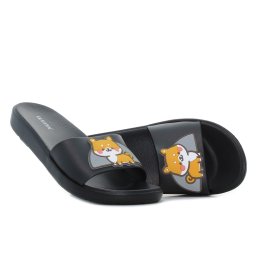Wink - Shiba fekete női papucs