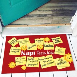 Vicces lábtörlő - Napi Teendők