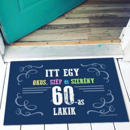Vicces lábtörlő - Itt egy okos 60-as Lábtörlő