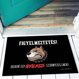Vicces lábtörlő - Idebent egy gyilkos Lábtörlő