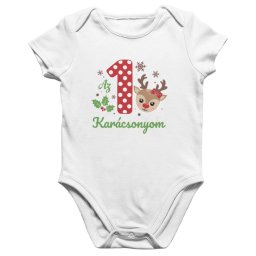 Az első karácsonyom - Szarvasos (lányos) babaruha