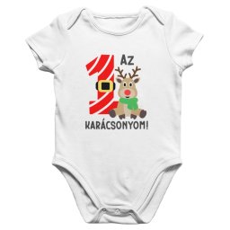 Az első karácsonyom candy szarvasos babaruha