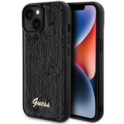 Guess Sequin Metal iPhone 15/14/13 telefontok (fekete)