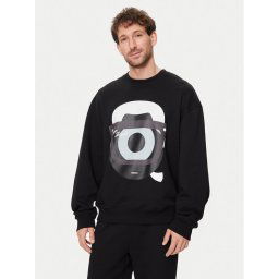 KARL LAGERFELD Pulóver 705098 542930 Fekete Regular Fit
