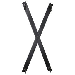 ZADO - András kereszt falra szerelhető bondage kötöző szett (fekete)