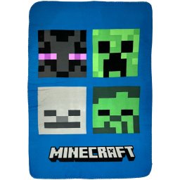 Minecraft Hostile Mobs szuper puha polár takaró 100x150cm