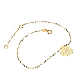 14K arany karkötő, szív alakú dísszel