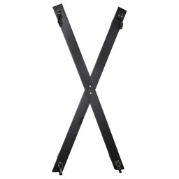 ZADO - András kereszt falra szerelhető bondage kötöző szett (fekete)