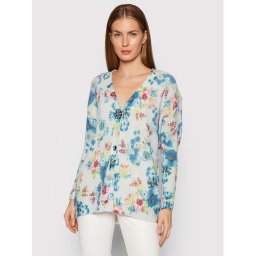 Blugirl Blumarine Kardigán RH1104-MAB00 Kék Regular Fit