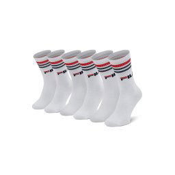 Fila 3 pár uniszex hosszú szárú zokni Calze F9090 Fehér