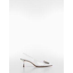 Mango Szandál Clear 67034474 Ezüst