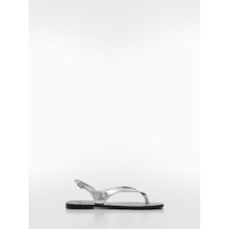 Mango Szandál Amanda 67065744 Ezüst