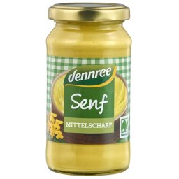 Dennree Mustár enyhén csípős bio 200 ml - Szav. ideje: 2026.10.24.