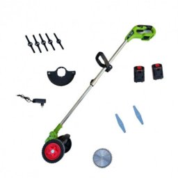 Flinke FK-AKK 3050 48V akkus segédkerekes szegélynyíró, fűkasza teleszkópos nyéllel