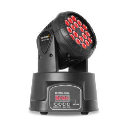 Beamz MHL, Moving Head Wash, 18 x 3 W, RGB DMX, fekete (150.999)