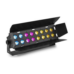 Beamz WH192, wall wash fényhatás, 100 W, 16 x 12 W 6 az 1-ben LED dióda, RGBWA-UV, IR távirányító, fekete (Sky-150.683)