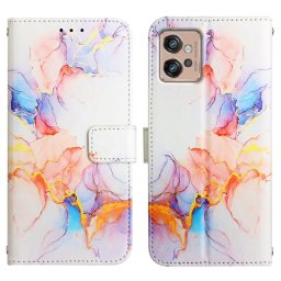ART MARBLE Pénztárcahuzat Motorola Moto G32 WHITE ORANGE