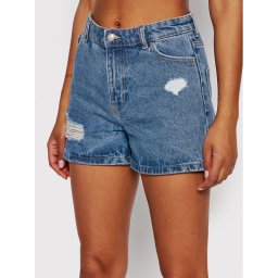 ONLY Farmer rövidnadrág Jagger 15245695 Kék Mom Fit
