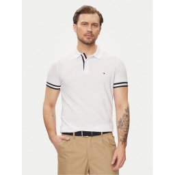 Tommy Hilfiger Pólóing Monotype MW0MW34737 Fehér Slim Fit