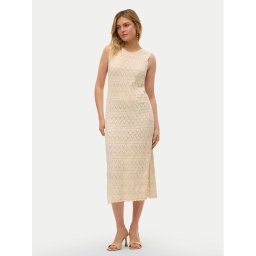 Vero Moda Nyári ruha Bali 10302925 Ekru Regular Fit