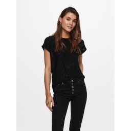ONLY Blúz Smilla 15231005 Fekete Regular Fit