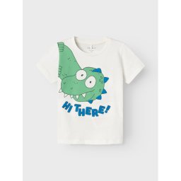 NAME IT Póló Hellan 13226093 Fehér Regular Fit