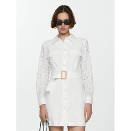 Mango Nyári ruha Shirly 67057120 Fehér Regular Fit