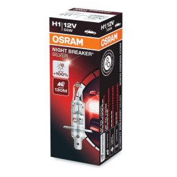 Izzó 12V/55W/H1 1db/+100% Osram Night Breaker Silver 64150NBS
