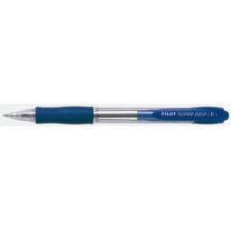 Golyóstoll Pilot super grip 0,7mm kék / újratöltve 2110 hordó átlátszó