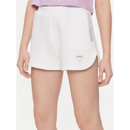 Guess Szövet rövidnadrág Kiara V4GD16 FL04P Fehér Regular Fit