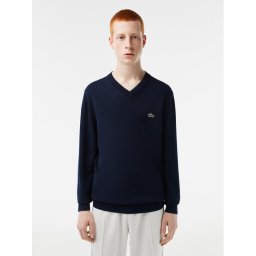 Lacoste Sweater AH1951 Sötétkék Regular Fit