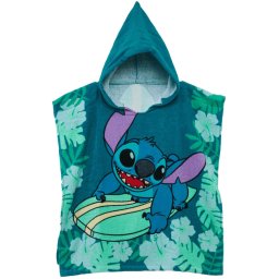 Disney Lilo és Stitch, A csillagkutya Surf strand törölköző poncsó 60x120 cm