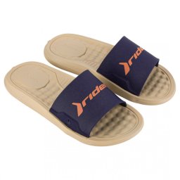 Rider papucs STEP SLIDE BEIGE/BLUE/ORANGE