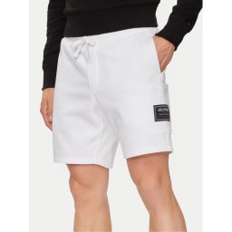 Tommy Hilfiger Sport rövidnadrág Flag Logo Badge MW0MW36145 Fehér Regular Fit