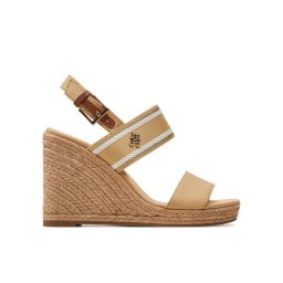 Tommy Hilfiger Espadrilles Webbing High Wedge Sandal FW0FW08045 Bézs